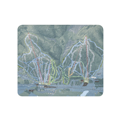 Attitash Mountain, New Hampshire Ski Resort Map Blanket - Powderaddicts