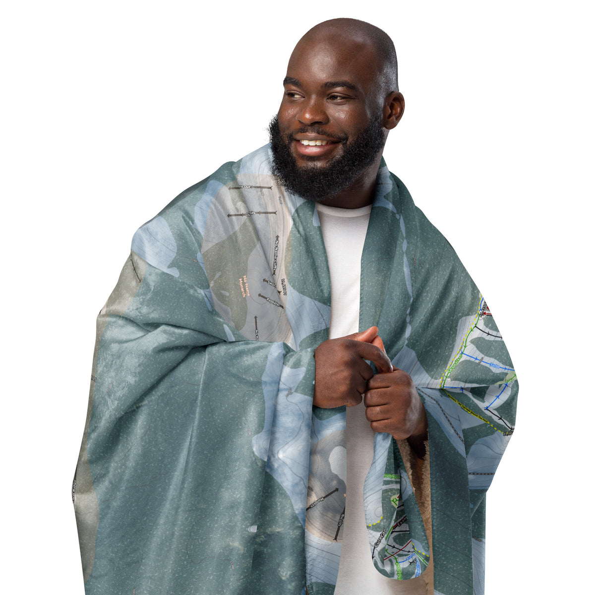 Monarch Mountain, Colorado Ski Resort Map Blanket - Powderaddicts