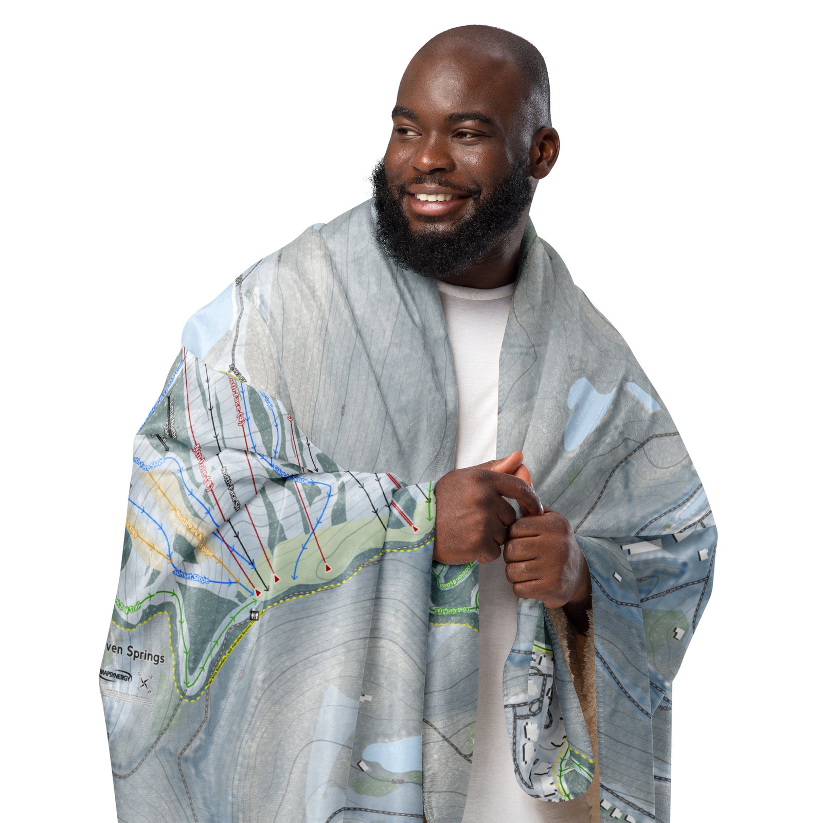 SEVEN SPRINGS, PENNSYLVANIA SKI RESORT MAP BLANKET