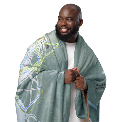 SHOWDOWN, MONTANA SKI RESORT MAP BLANKET - Powderaddicts