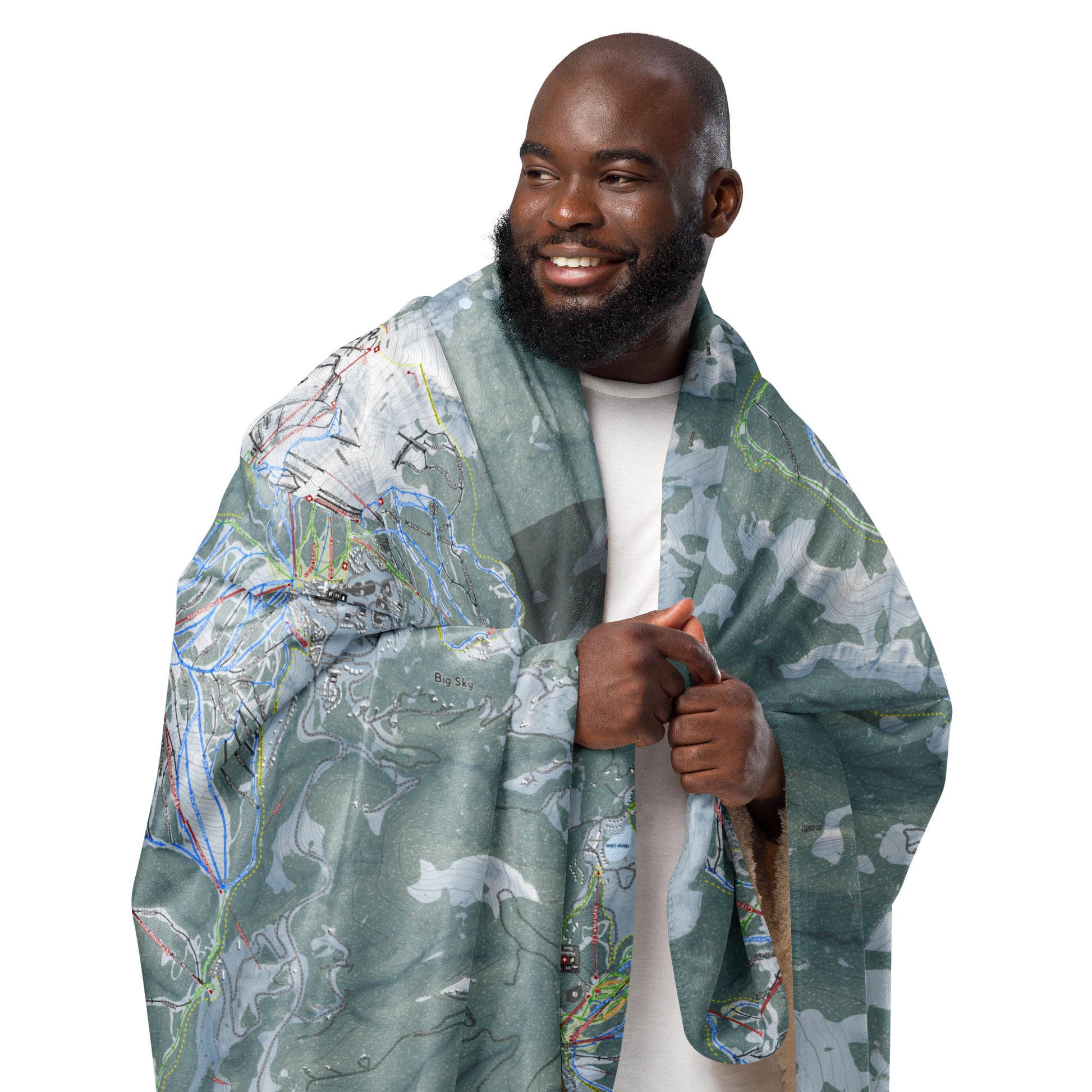 BIG SKY COMBO, MONTANA SKI RESORT MAP BLANKET - Powderaddicts