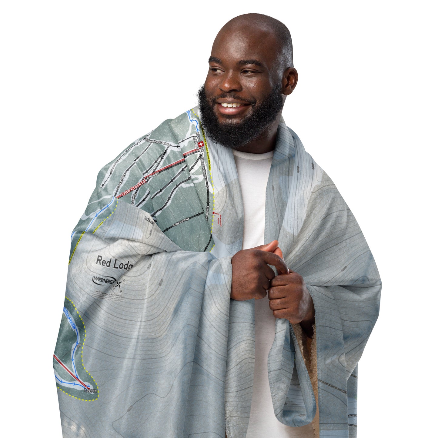 RED LODGE, MONTANA SKI RESORT MAP BLANKET - Powderaddicts
