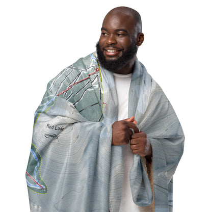 RED LODGE, MONTANA SKI RESORT MAP BLANKET - Powderaddicts
