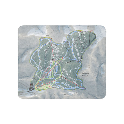 RED LODGE, MONTANA SKI RESORT MAP BLANKET - Powderaddicts