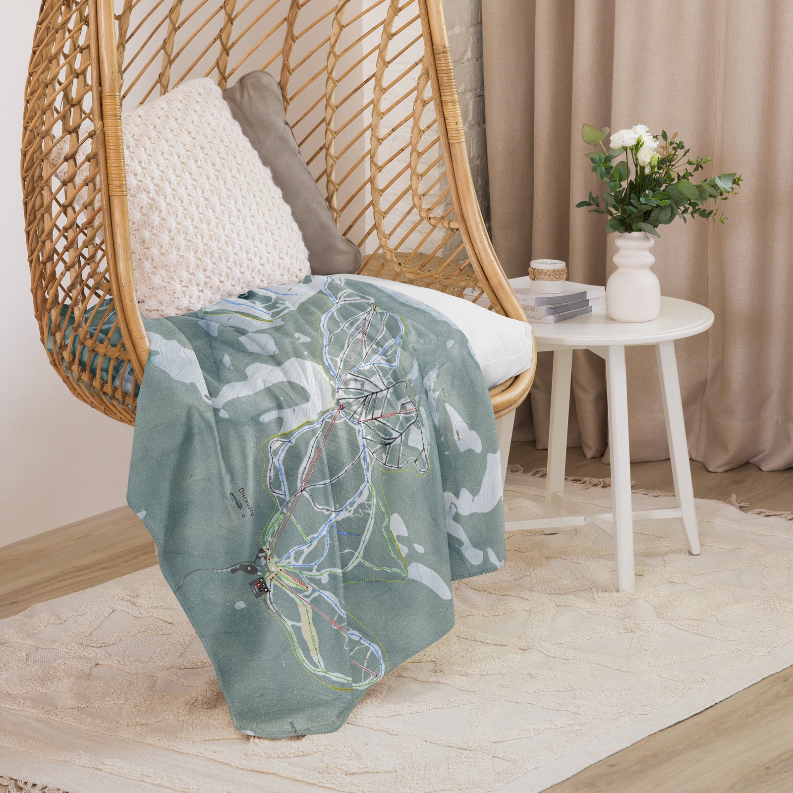 Discovery, Montana Ski Resort Map Blanket