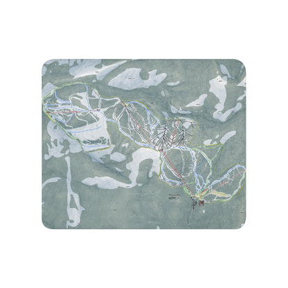 Discovery, Montana Ski Resort Map Blanket - Powderaddicts