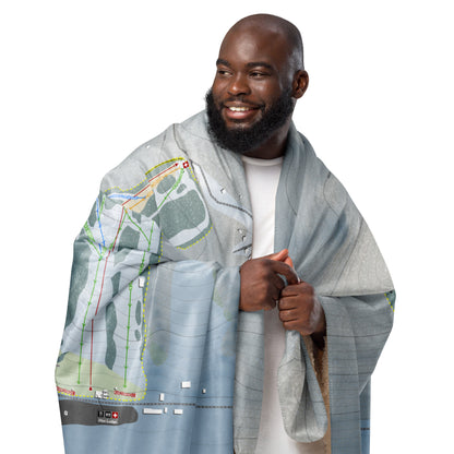 LABRADOR MOUNTAIN, NEW YORK SKI RESORT MAP BLANKET - Powderaddicts