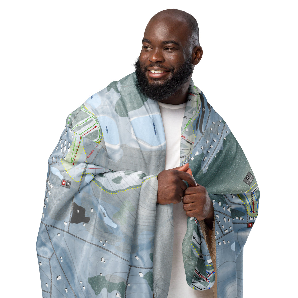 HOLIMONT, NEW YORK SKI RESORT MAP BLANKET