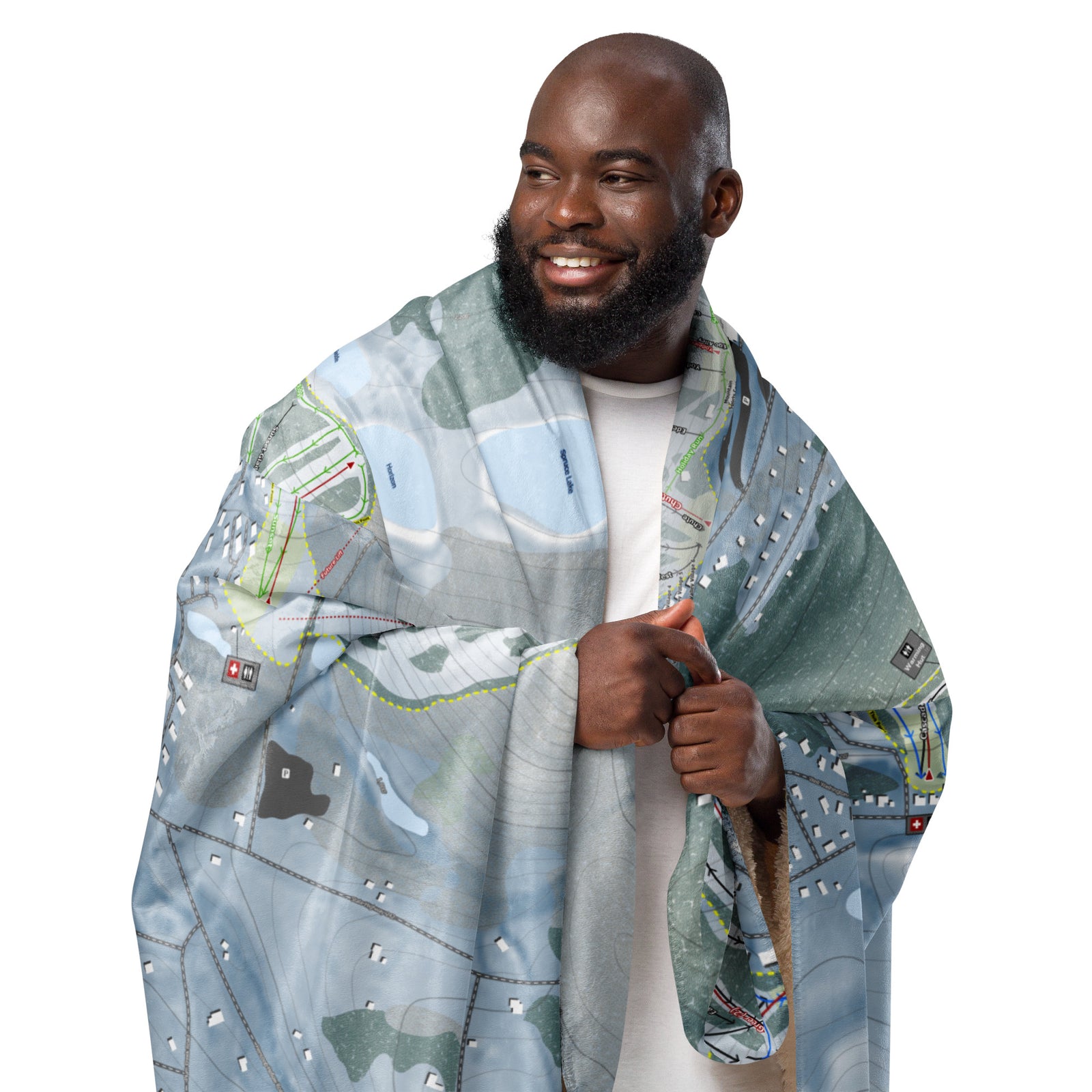 HOLIMONT, NEW YORK SKI RESORT MAP BLANKET