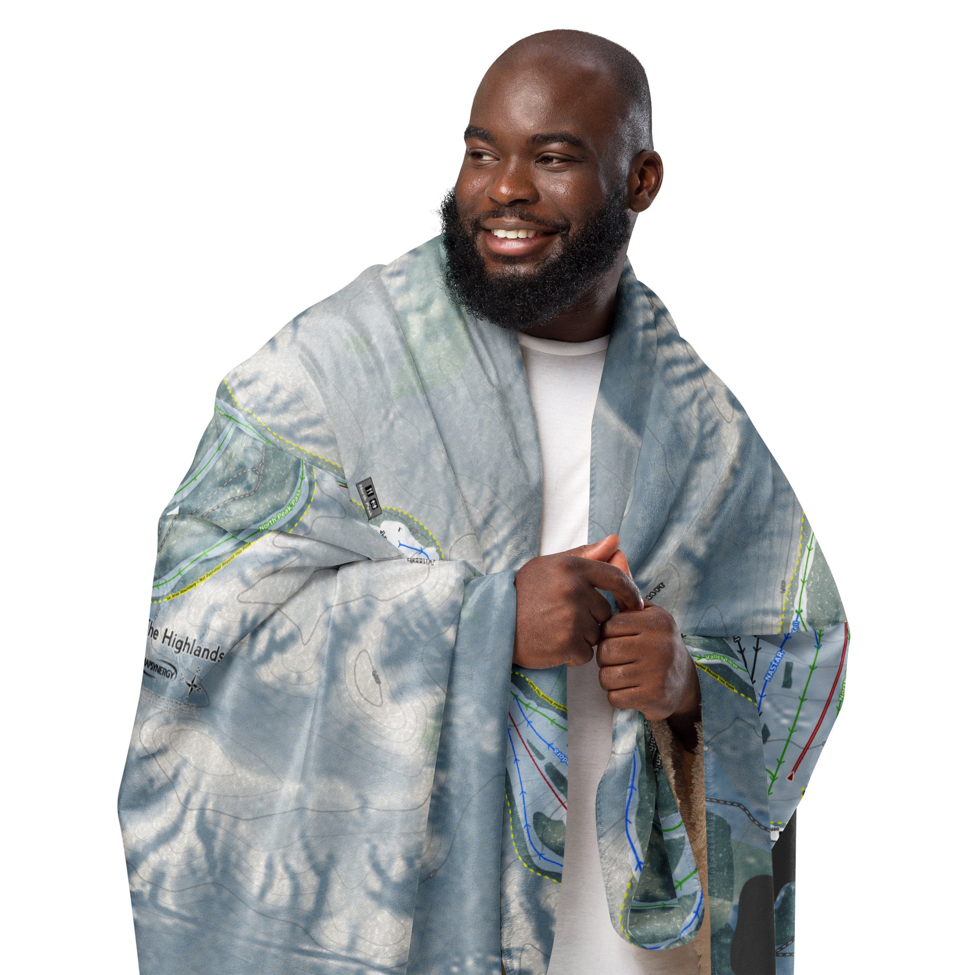 THE HIGHLANDS, MICHIGAN SKI RESORT MAP BLANKET - Powderaddicts