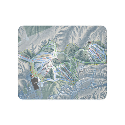 NUB'S NOB, MICHIGAN SKI RESORT MAP BLANKET - Powderaddicts