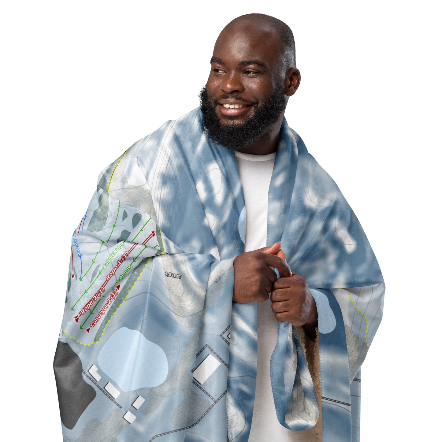 MT HOLLY, MICHIGAN SKI RESORT MAP BLANKET - Powderaddicts