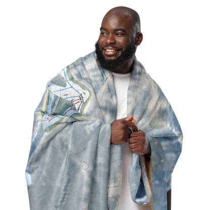 Caberfae Peaks, Michigan Ski Resort Map Blanket - Powderaddicts