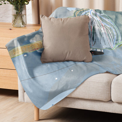 Wild Mountain, Minnesota Ski Resort Map Blanket - Powderaddicts
