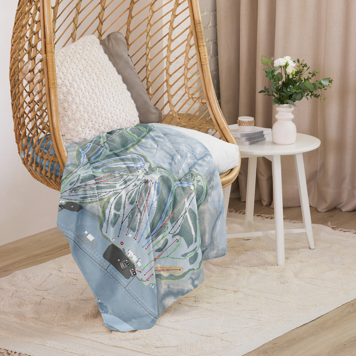 Welch Village, Minnesota Ski Resort Map Blanket