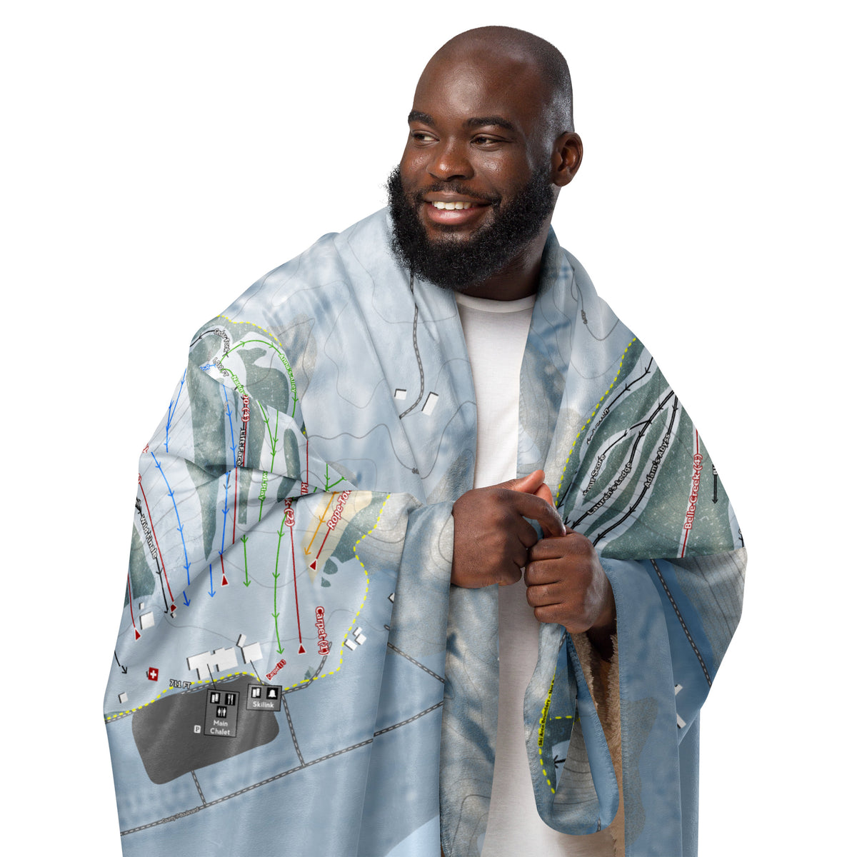 Welch Village, Minnesota Ski Resort Map Blanket