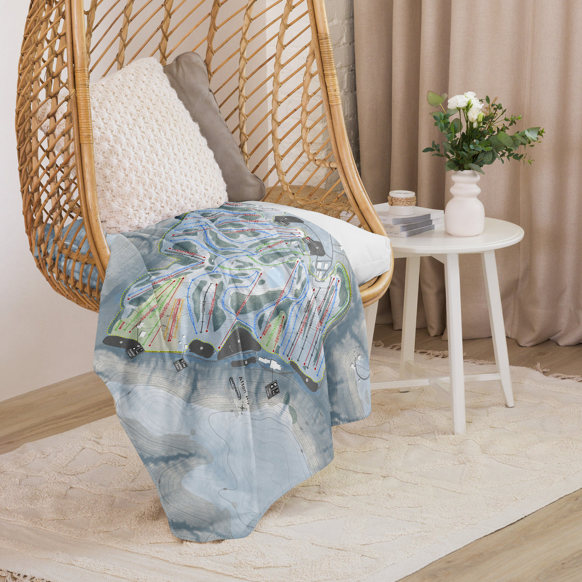 Afton Alps, Minnesota Ski Resort Map Blanket