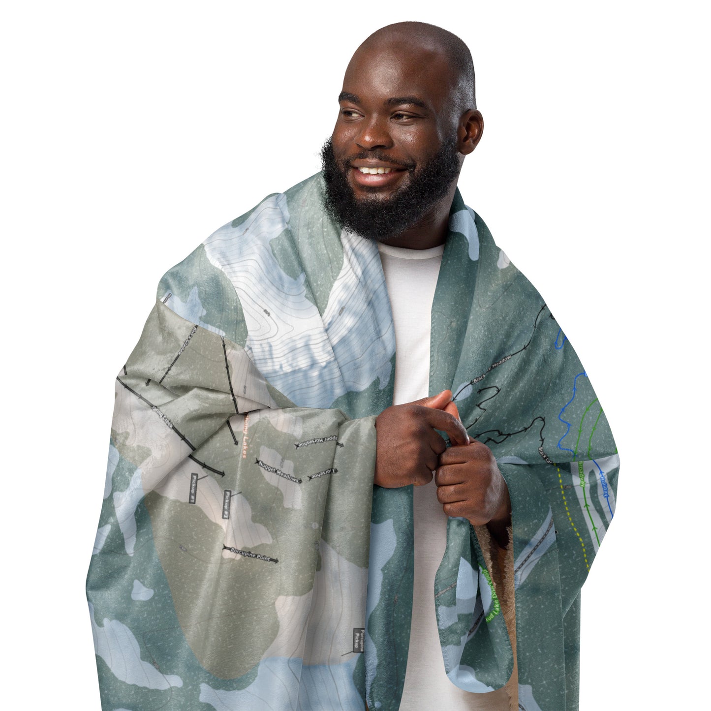 Anthony Lakes, Oregon Ski Resort Map Blanket - Powderaddicts