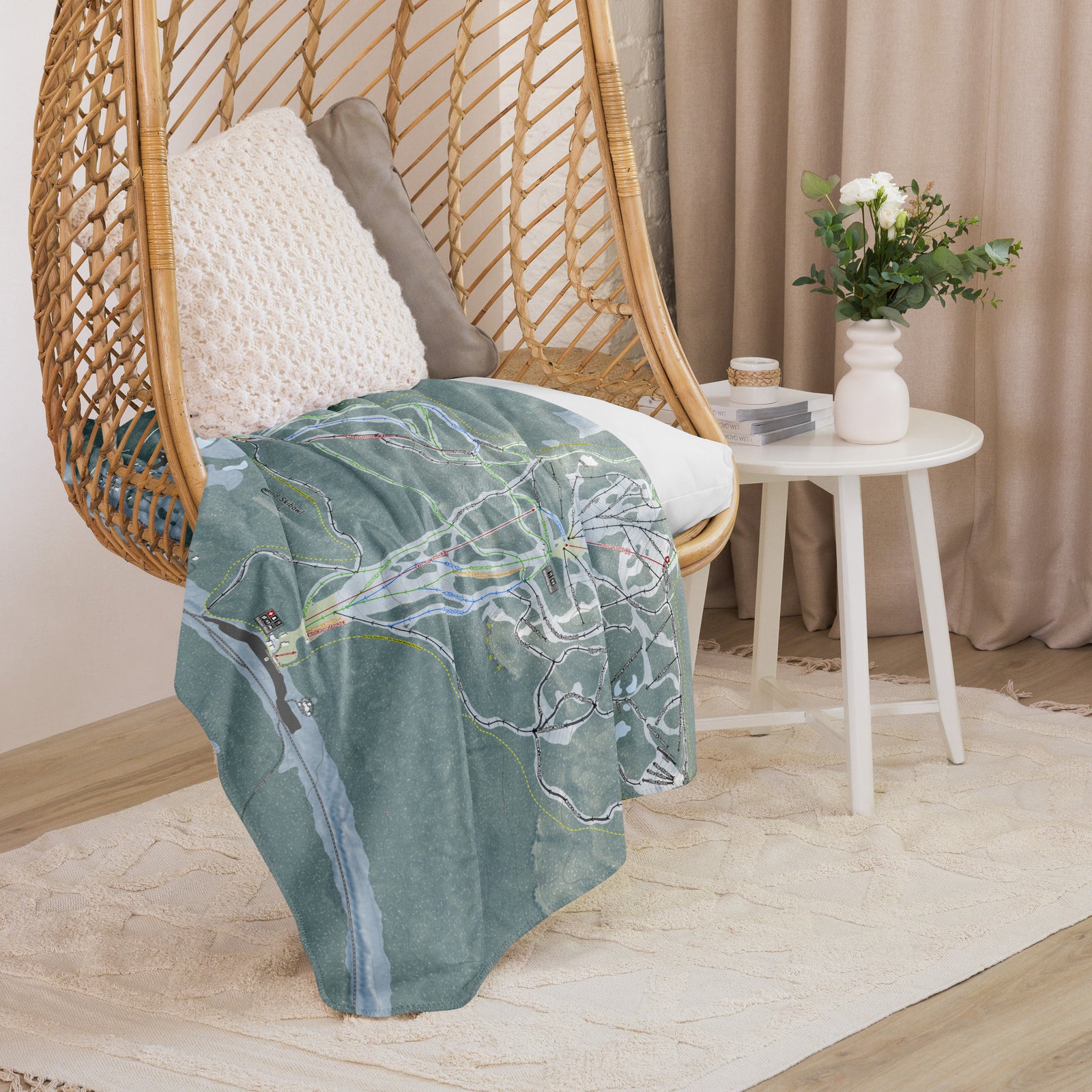 Mt Hood Skibowl, Oregon Ski Resort Map Blanket