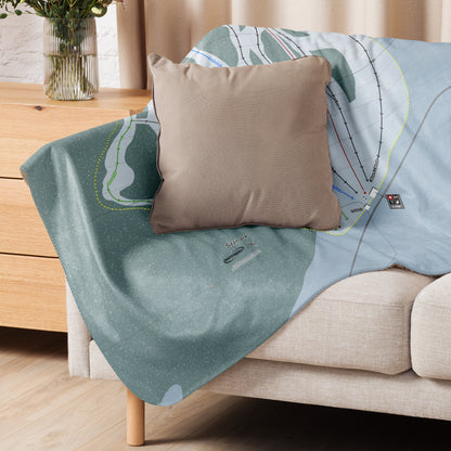 Sitzmark, Washington Ski Resort Map Blanket - Powderaddicts