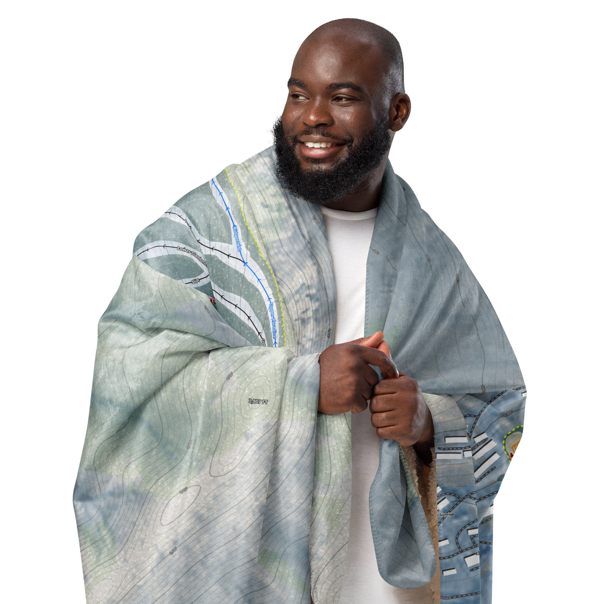 Massanutten, Virginia Ski Resort Map Blanket - Powderaddicts