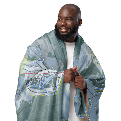 Granby Ranch, Colorado Ski Resort Map Blanket - Powderaddicts
