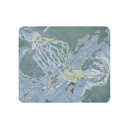 Granby Ranch, Colorado Ski Resort Map Blanket - Powderaddicts