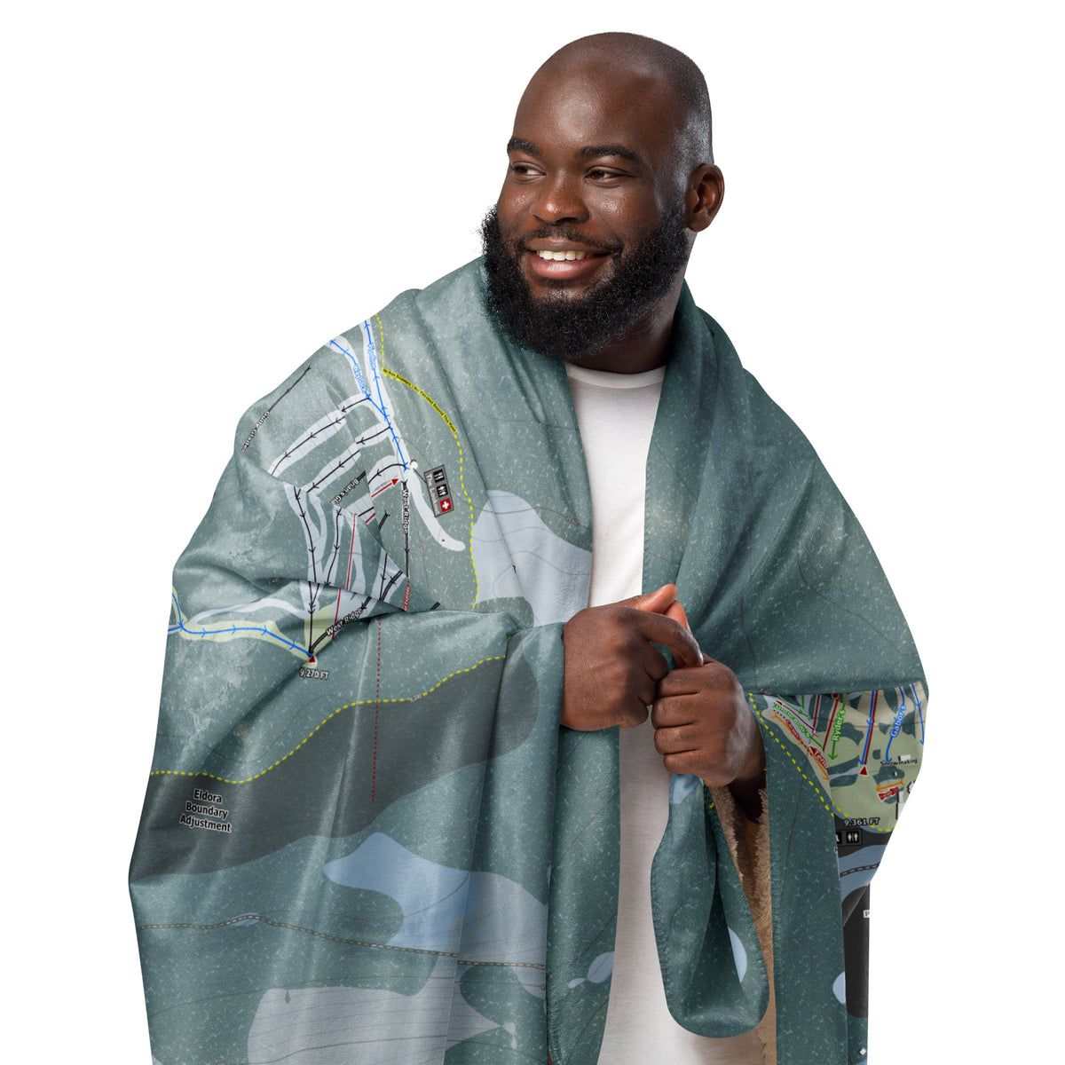 Eldora, Colorado Ski Resort Map Blanket