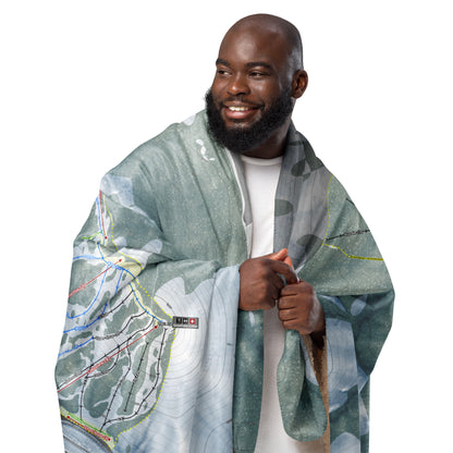 Diamond Peak, Nevada Ski Resort Map Blanket - Powderaddicts