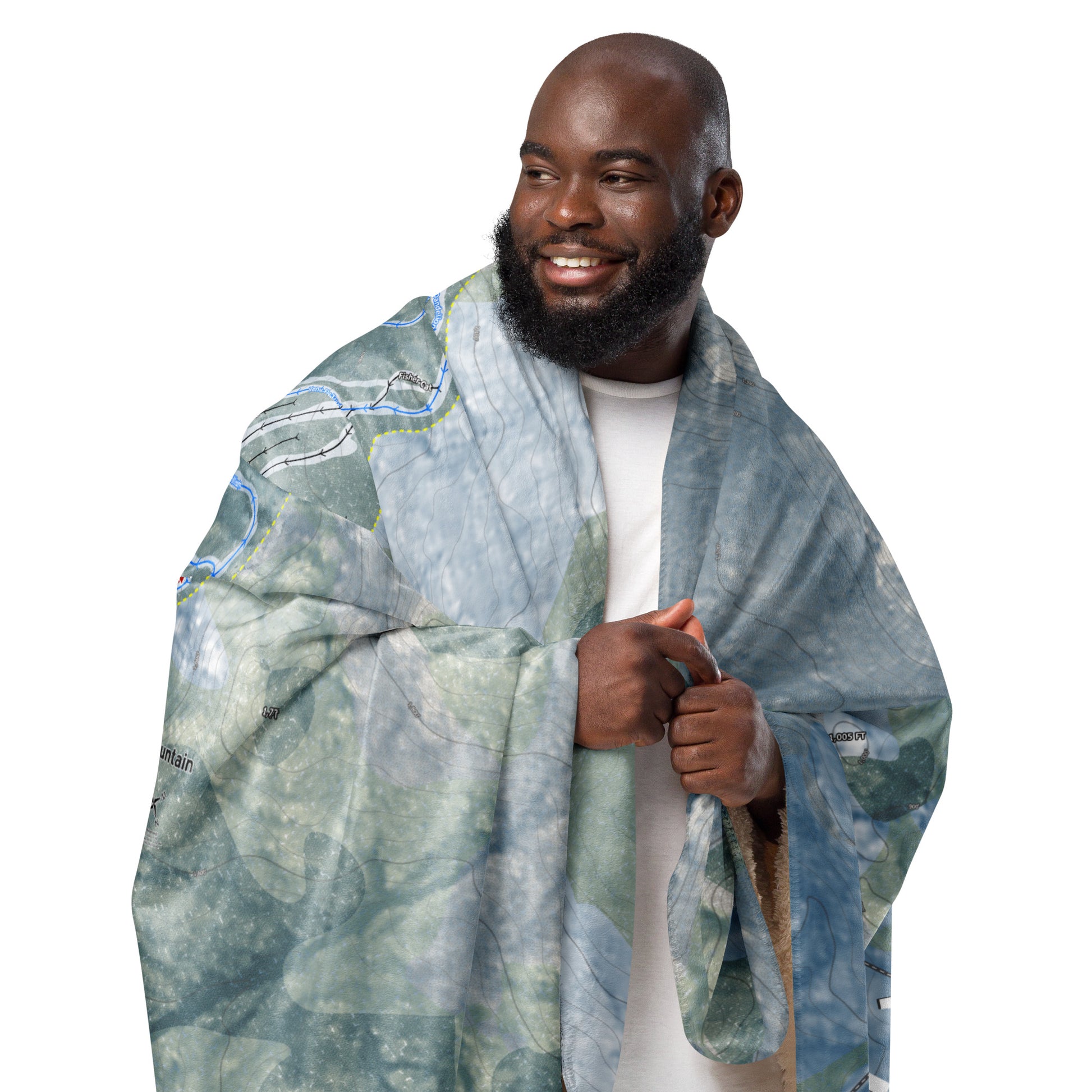 Tenney Mountain, New Hampshire Ski Resort Map Blanket - Powderaddicts