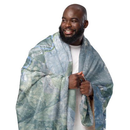 Tenney Mountain, New Hampshire Ski Resort Map Blanket - Powderaddicts