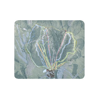 Ragged Mountain, New Hampshire Ski Resort Map Blanket - Powderaddicts