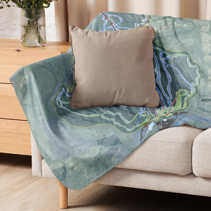 Wildcat Mountain, New Hampshire Ski Resort Map Blanket - Powderaddicts