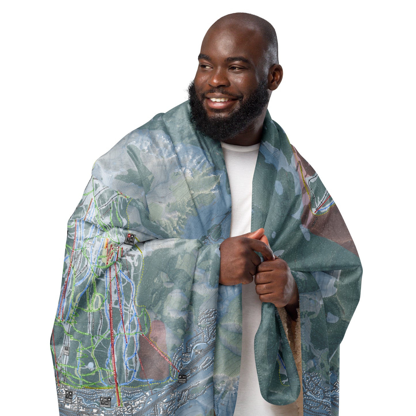 Vail, Colorado Ski Resort Map Blanket - Powderaddicts