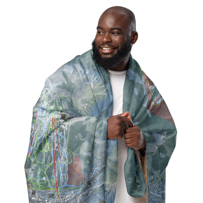 Vail, Colorado Ski Resort Map Blanket - Powderaddicts