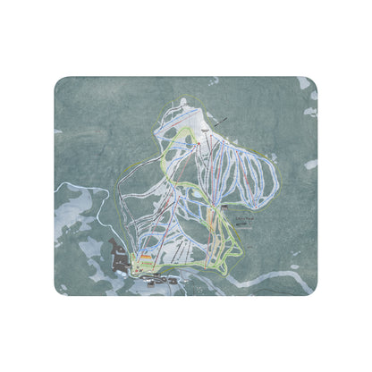 China Peak, California Ski Resort Map Blanket - Powderaddicts