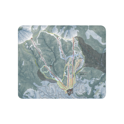 Bear Mountain, California Ski Resort Map Blanket - Powderaddicts