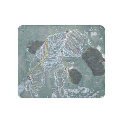 Northstar, California Ski Resort Map Blanket - Powderaddicts