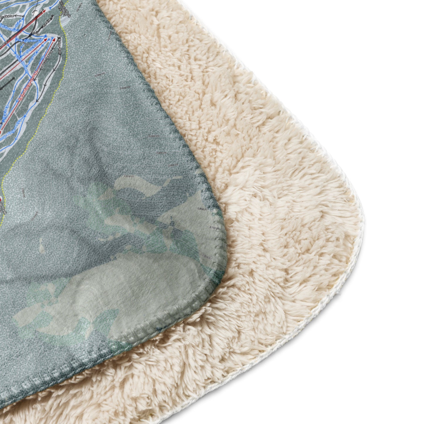 Killington, Vermont Ski Resort Map blanket - Powderaddicts