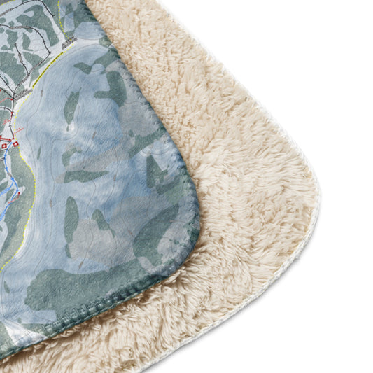 Alta, Utah Ski Resort Map Blanket - Powderaddicts