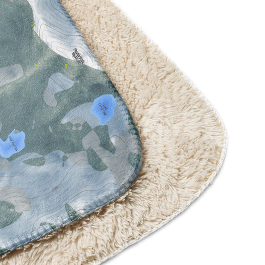 Brighton, Utah Ski Resort Map blanket - Powderaddicts