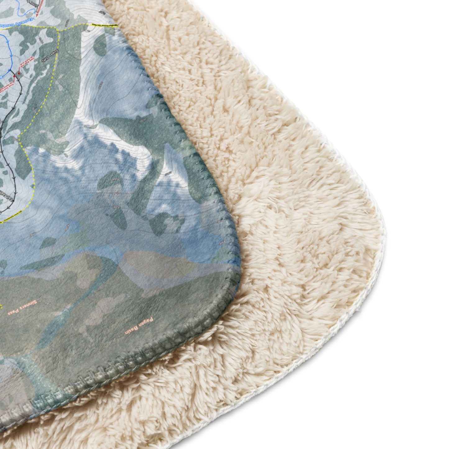 Snowbird, Utah Ski Resort Map blanket - Powderaddicts