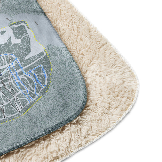 GREAT DIVIDE, MONTANA SKI RESORT MAP BLANKET - Powderaddicts