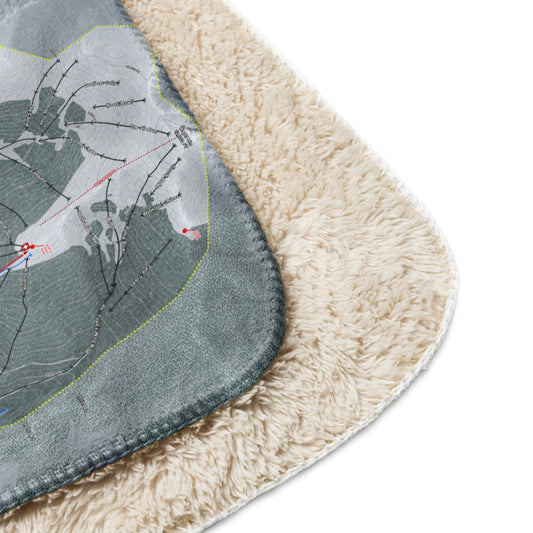 Keystone, Colorado Ski Resort Map blanket - Powderaddicts