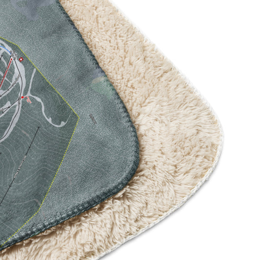 Purgatory, Colorado Ski Resort Map blanket - Powderaddicts