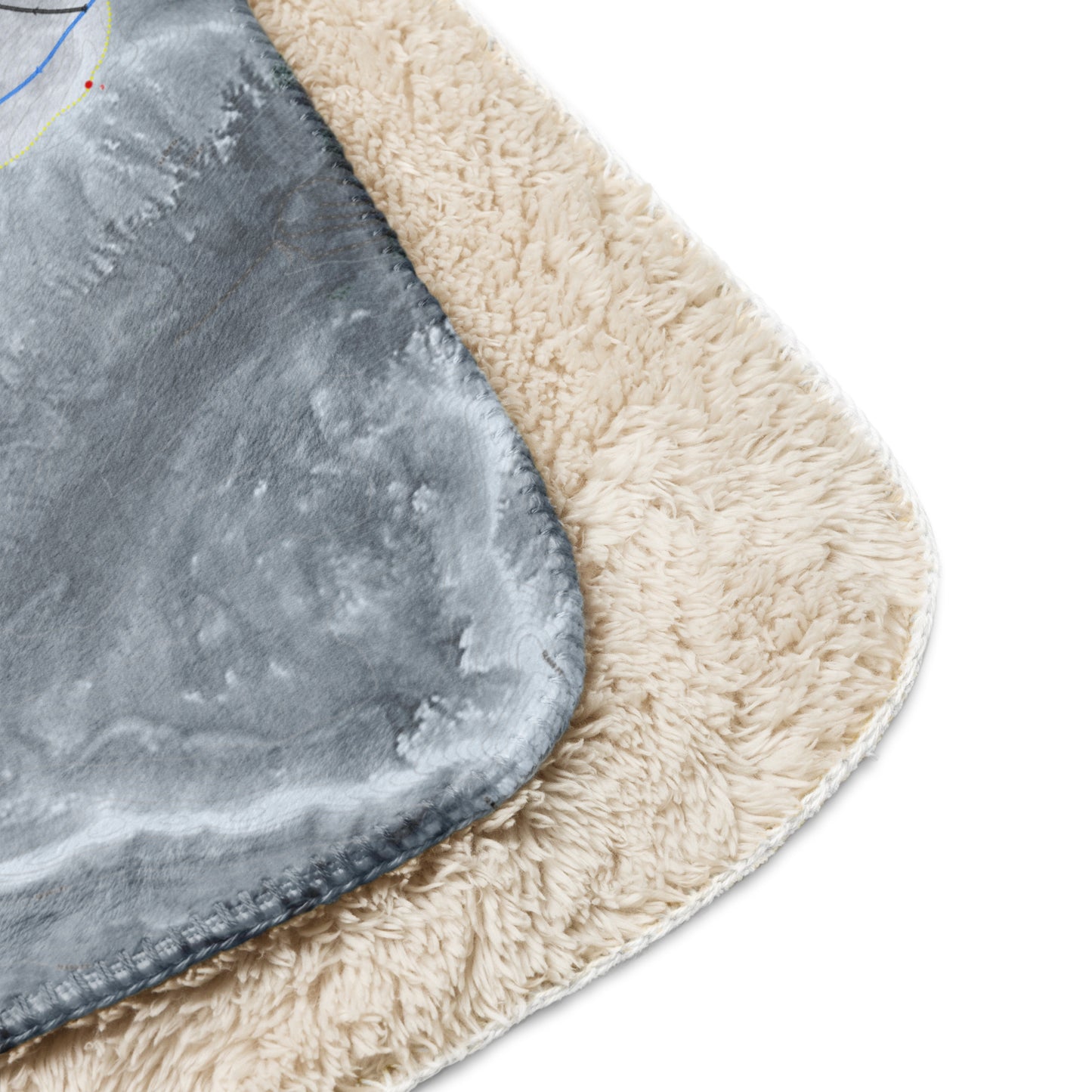 Loveland, Colorado Ski Resort Map blanket - Powderaddicts
