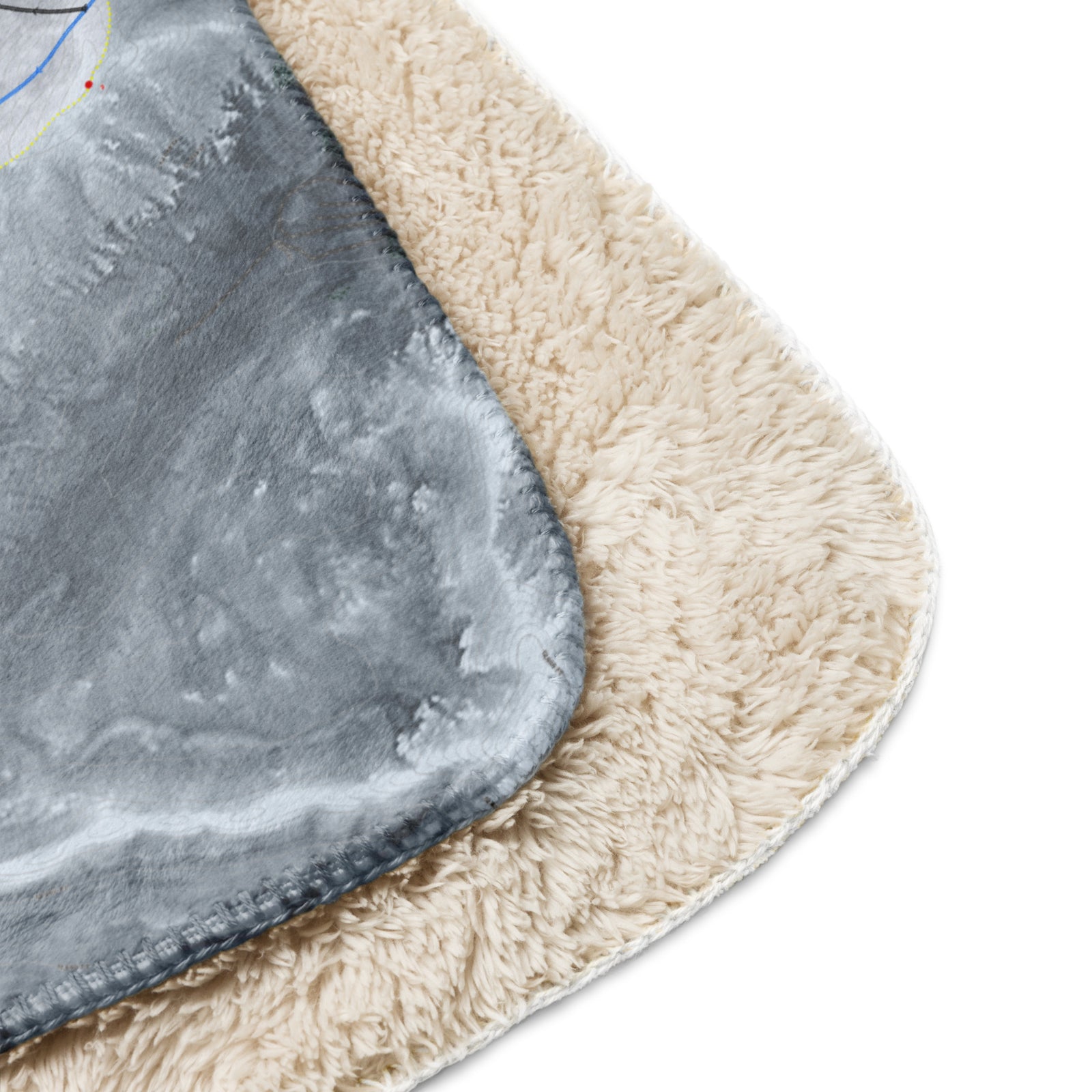 Loveland, Colorado Ski Resort Map blanket