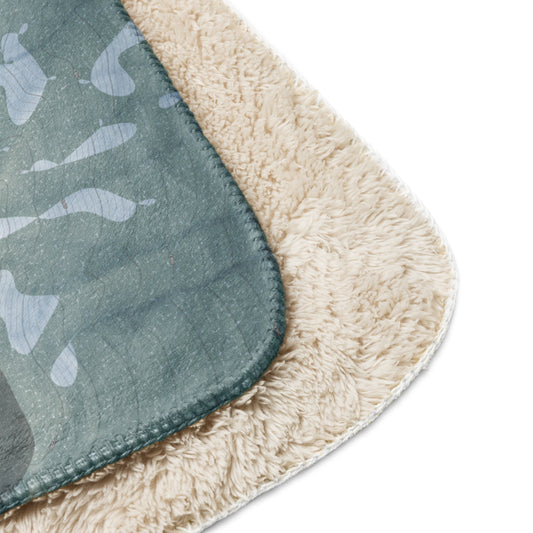 Stevens Pass, Washington Ski Resort Map Blanket - Powderaddicts