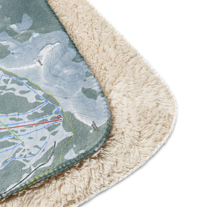 White Pass, Washington Ski Resort Map Blanket - Powderaddicts