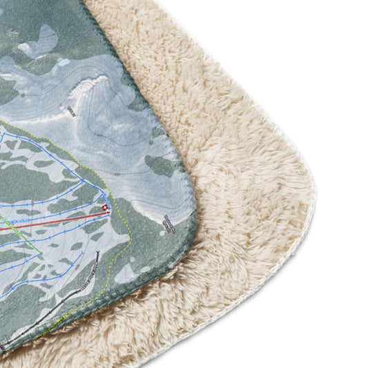 White Pass, Washington Ski Resort Map Blanket - Powderaddicts